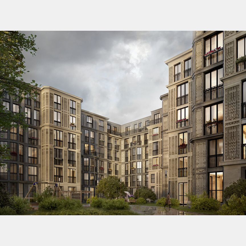 1-к. квартира, 61,7 м², 2/7 эт.