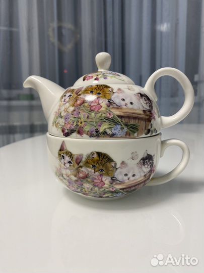 Заварочный чайник с чашкой