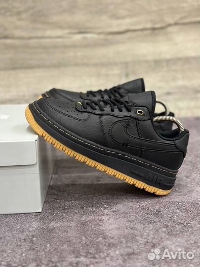 Кроссовки Nike Air Force 1 Luxe Black Gum (36-45)