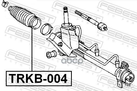 Пыльник рулевой рейки (toyota corolla/fielder C