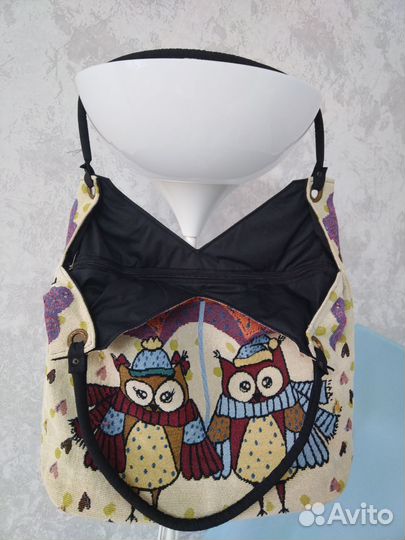 Сумка гобелен совушки