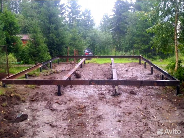 Фундамент свайный-винтовой под ключ