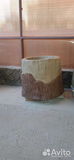 Уличные вазоны и урны из арт бетона