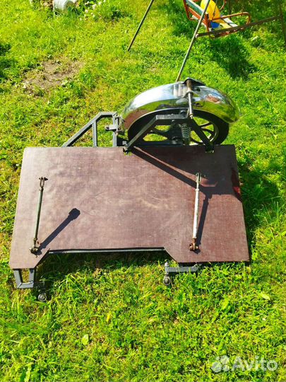 Боковой прицеп на мопед альфа