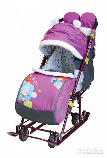 Детские санки коляска ника