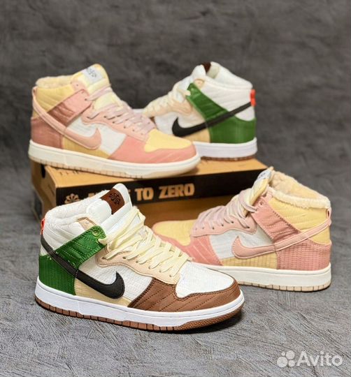 Кроссовки женские Nike Dunk High Oxford