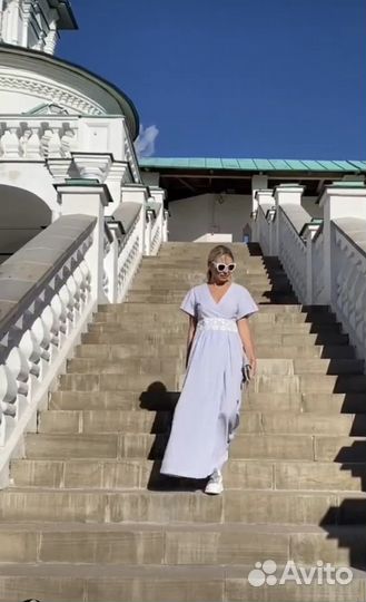 Платье льняное летнее сарафан Stefanel