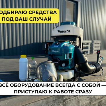 Обработка от клещей, тараканов, клопов Дезинфекция