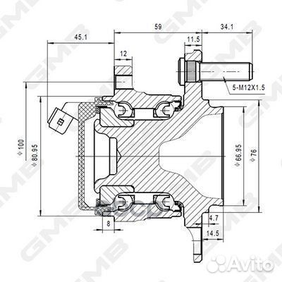 Ступица GH35190A GH35190A GMB