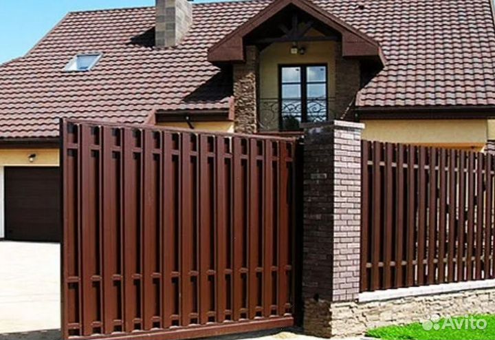 Забор из евроштакетника профессионально быстро