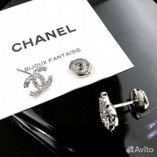 Chanel серьги пусеты гвоздики