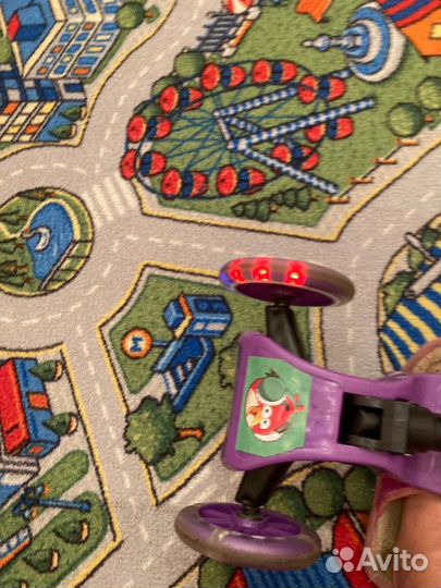 Самокат детский 3-х колесный Свет колеса до 50кг