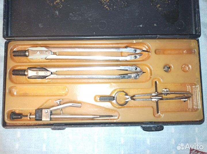 Набор чертежный СССР готовальня