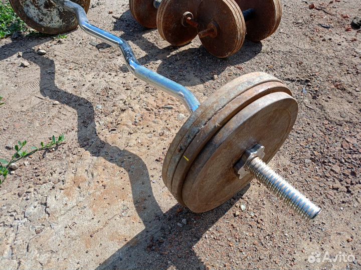 Штанга с блинами