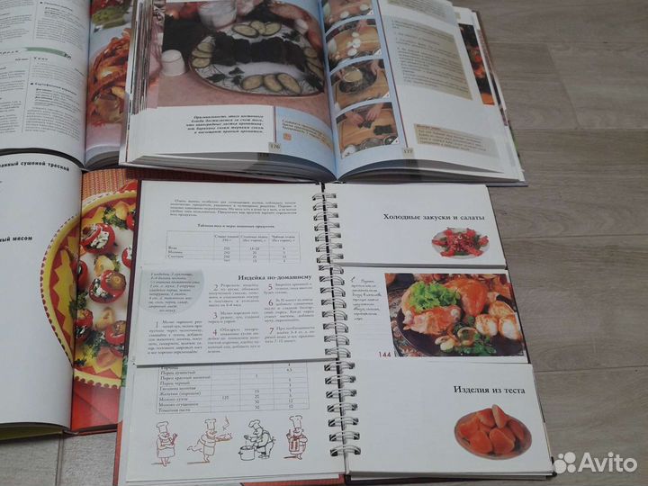 Книги с рецептами (кухонные книги)