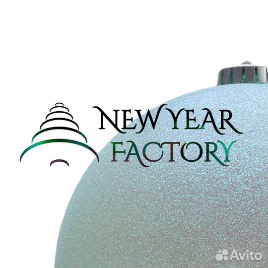 Новогодние игрушки шар Голубой