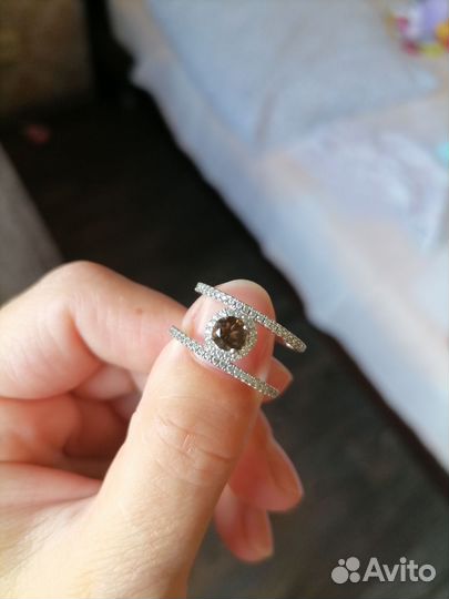 Комплект серебро 925 с раухтопазом