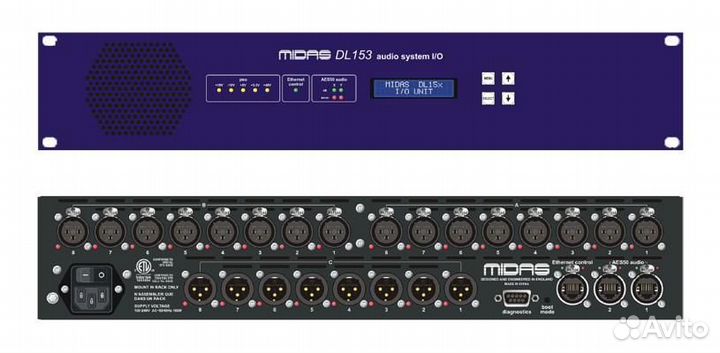 Midas DL153 блок 16 мик/лин входов, 8 лин выходов
