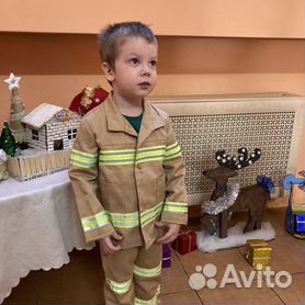 Детский костюм Пожарного в красном