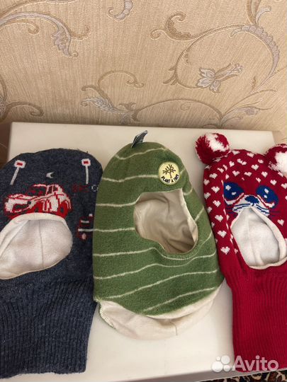 Шапочки демисезонные на 2-3 года