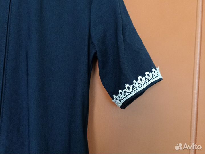 Школьное платье (синее) на рост 116-122