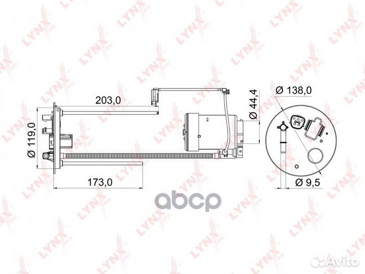 Фильтр топливный MMC ASX 1.6 / 1.8 / 2.0 (GA1,2