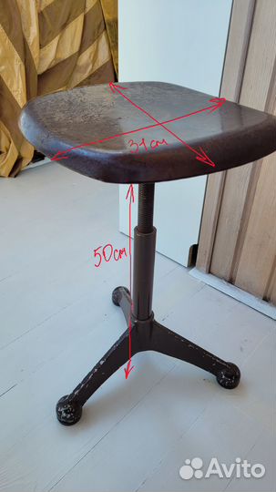 Стул круглый для пианино, винтовой