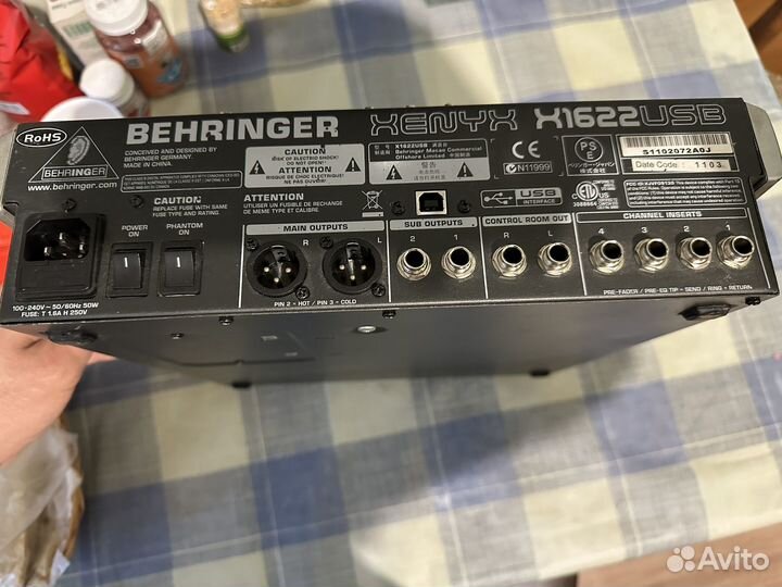 Микшерный пульт behringer xenyx x 1622 usb