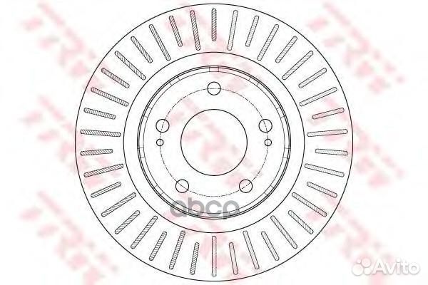Диск торм.пер.mitsubishi outlander/ citroen C-C
