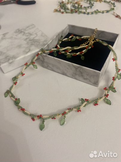 Чокер из бисера