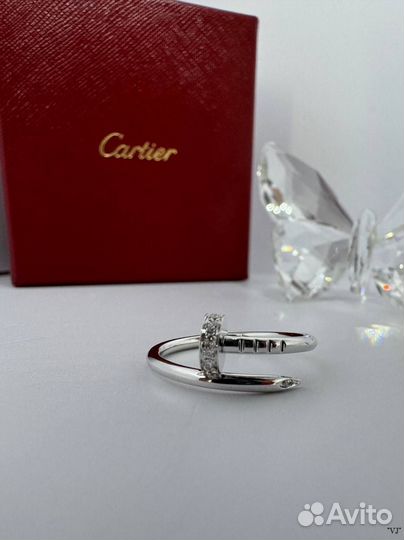 Кольцо Cartier, белое золото 750