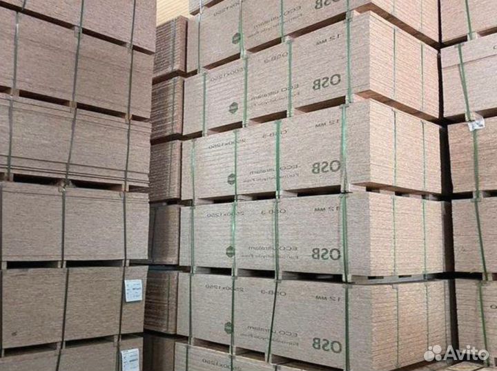 Осб (osb осп-3) 9 мм плита калевала, кроношпан