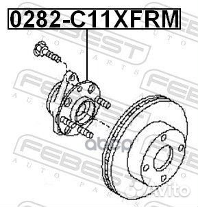 0282C11xfrm к-кт подшипника ступицы передней N