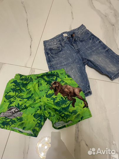 Джинсовые шорты и плавательные шорты hm