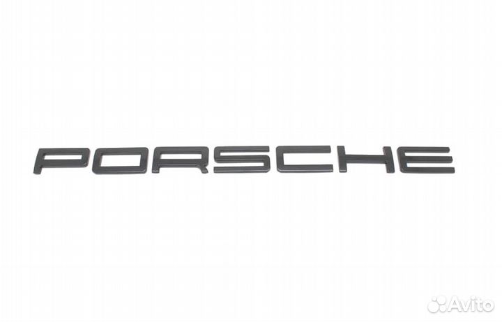 Буквы надпись порш Porsche глянец антихром