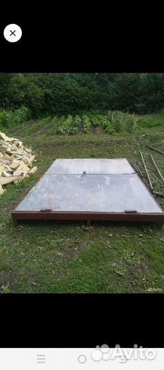 Ворота гаражные металлические бу