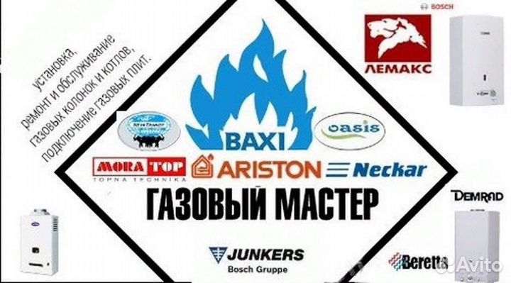 Газовые плиты,котлы,колонки(Установка,ремонт)