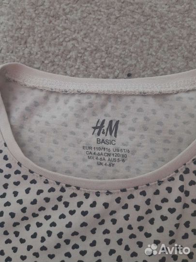 Блузка H&M(5- 6лет)