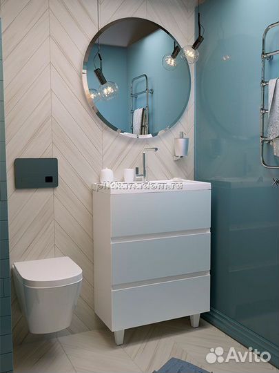 Эстет Рава Тумба 70 с 3-мя ящиками 69,8х47,6х86,0