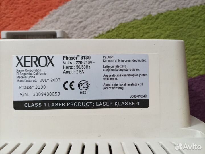 Принтер лазерный xerox 3130