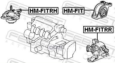 Подушка двигателя правая (гидравлическая) HM-FI