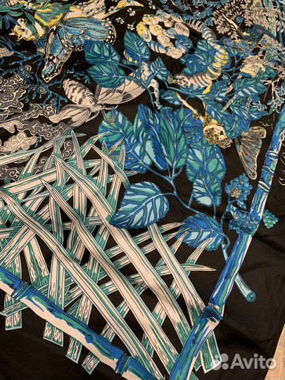 Шикарный большой шелковый платок Hermes