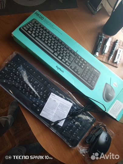 Клавиатура и мышь logitech