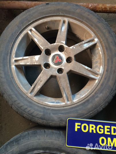 Mitsubishi на R16 5x114,3 лето Bridgestone 205/55