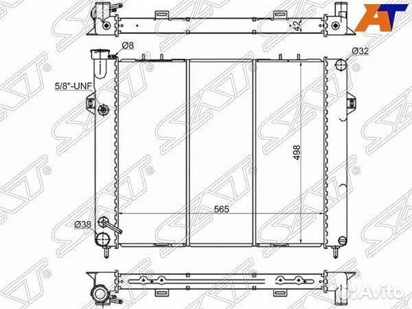 Радиатор jeep grand cherokee, jeep grand cherokee