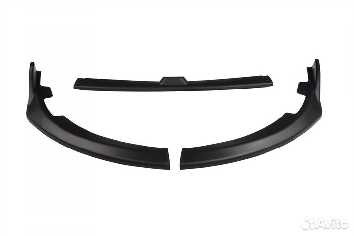 Губа бампера Subaru STI 2008-2010 черный матовый