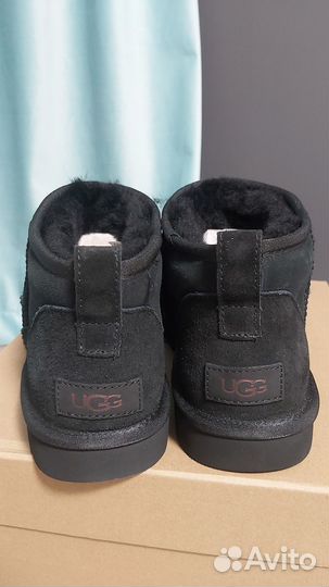 Угги мужские UGG Classic Ultra Mini Black 43р 28см