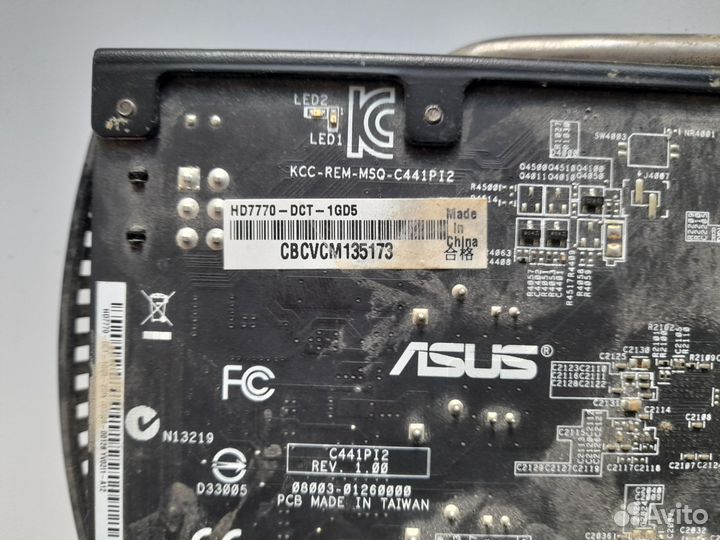 Видеокарта Asus Radeon HD 7770 series