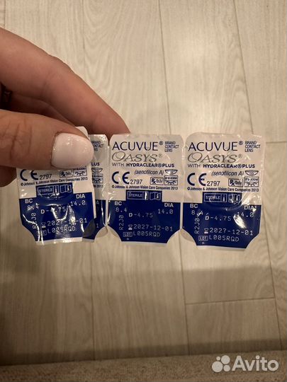 Линзы acuvue oasys