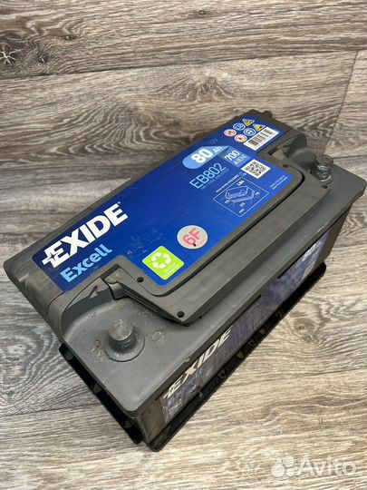 Аккумулятор Exide Excell 12B, 80Ah, EB802